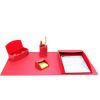 Dacasso 5-piece Home/Office Leather Desk Accessory Set1