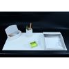 Dacasso 5-piece Home/Office Leather Desk Accessory Set1