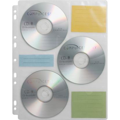 Compucessory CD/DVD Ring Binder Storage Pages1