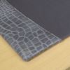 Protacini Castlerock Gray Italian Patent Leather 34" x 20" Side-Rail Desk Pad2