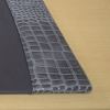 Protacini Castlerock Gray Italian Patent Leather 34" x 20" Side-Rail Desk Pad3