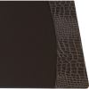 Protacini Castlerock Gray Italian Patent Leather 34" x 20" Side-Rail Desk Pad4