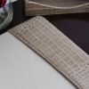 Protacini Breeze Beige Italian Patent Leather 34" x 20" Side-Rail Desk Pad4