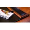 Dacasso Walnut & Leather Side-Rail Desk Pad4