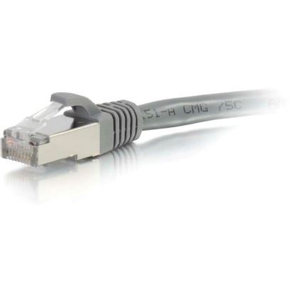 C2G-2ft Cat6 Snagless Shielded (STP) Network Patch Cable - Gray1