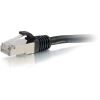 C2G-1ft Cat6 Snagless Shielded (STP) Network Patch Cable - Black2