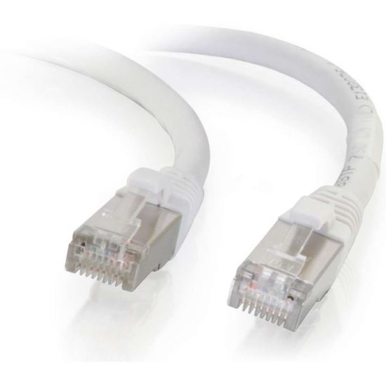 C2G-5ft Cat6 Snagless Shielded (STP) Network Patch Cable - White1