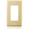 C2G Decorative Style Cutout Single Gang Wall Plate - Ivory2