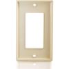 C2G Decorative Style Cutout Single Gang Wall Plate - Ivory4