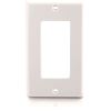 C2G Decorative Style Single Gang Wall Plate - White2