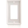 C2G Decorative Style Single Gang Wall Plate - White4