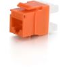 C2G Cat5E RJ45 UTP Keystone Jack - Orange1