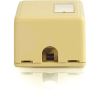 C2G 1-Port Keystone Jack Surface Mount Box - Ivory3