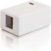 C2G 1-Port Keystone Jack Surface Mount Box - White1