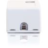 C2G 1-Port Keystone Jack Surface Mount Box - White5