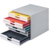 DURABLE VARICOLOR MIX 10 Drawer Desktop Storage Box, White/Multicolor3