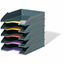 DURABLE&reg; VARICOLOR&reg; Stackable 5 Letter Trays1