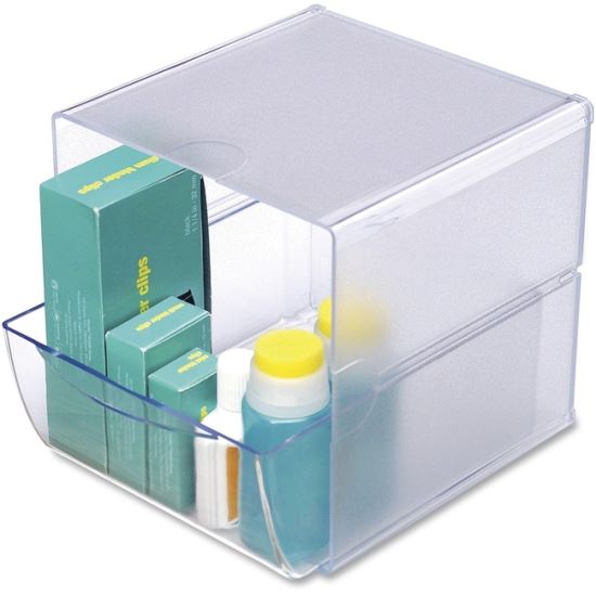 Deflecto Stackable Cube Organizer1