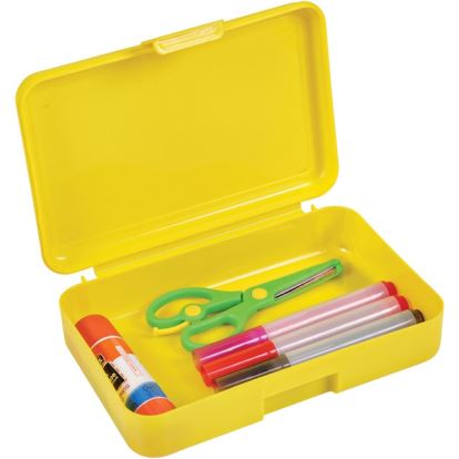 Deflecto Antimicrobial Pencil Box Yellow1