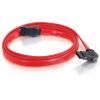C2G 18in 7-pin 180&deg; to 90&deg; 1-Device Side Serial ATA Cable2