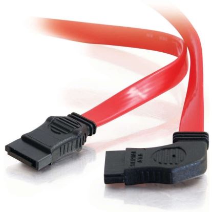 C2G 36in 7-pin 180&deg; to 90&deg; 1-Device Side Serial ATA Cable1