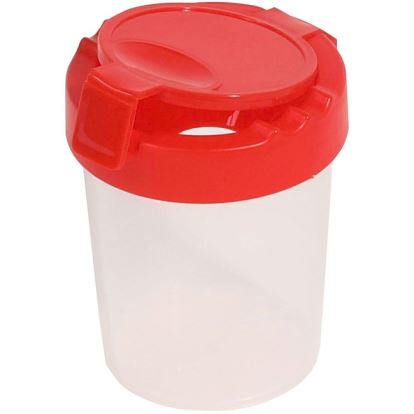 Deflecto Antimicrobial Kids No Spill Paint Cup Red1