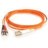 C2G-4m LC-ST 62.5/125 OM1 Duplex Multimode Fiber Optic Cable (TAA Compliant) - Orange3