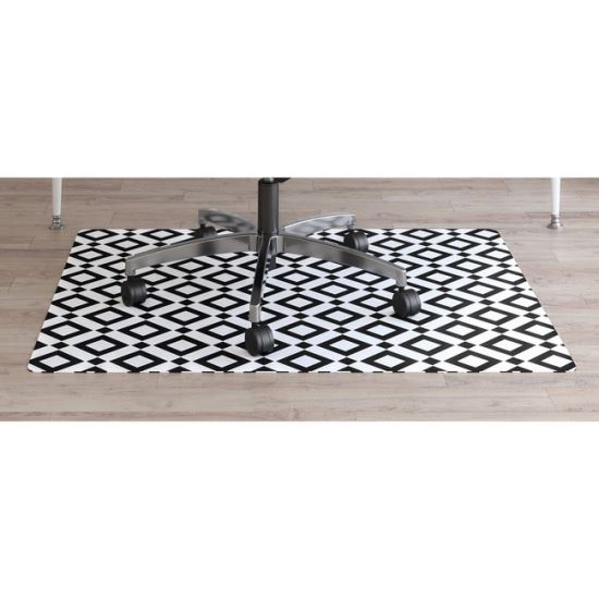 FashionMat Chair Mat, Rectangular, 35 x 40, Diamonds1