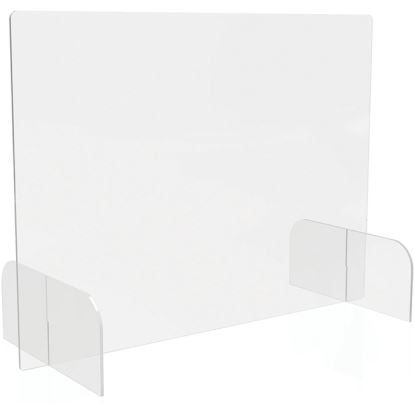 Deflecto Countertop Safety Barrier Full Shield with Feet1
