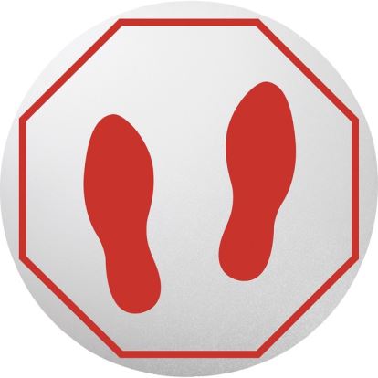 Deflecto StandSafe Personal Spacing Disks-Footprints1