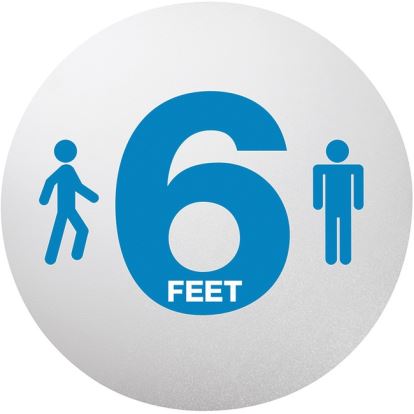 Deflecto StandSafe Personal Spacing Disks-6 Feet Apart1