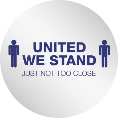 Deflecto StandSafe 20" Personal Spacing Disks-United We Stand1