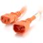 C2G 8ft 18AWG Power Cord (IEC320C14 to IEC320C13) - Orange1