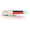 C2G-1m SC-SC 10Gb 50/125 OM3 Duplex Multimode PVC Fiber Optic Cable - Aqua3