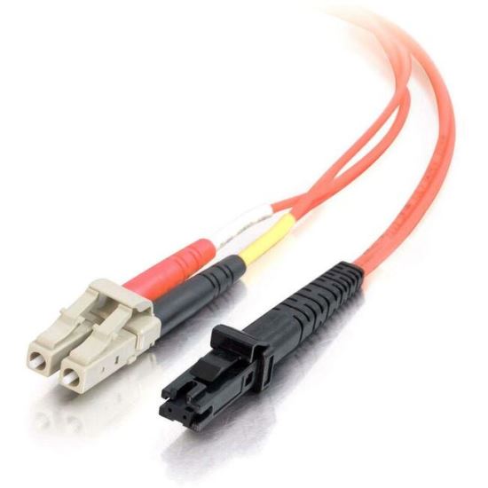 C2G-2m LC-MTRJ 62.5/125 OM1 Duplex Multimode PVC Fiber Optic Cable - Orange1