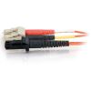 C2G-2m LC-MTRJ 62.5/125 OM1 Duplex Multimode PVC Fiber Optic Cable - Orange3