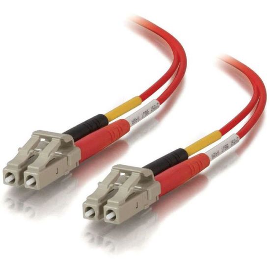 C2G-3m LC-LC 50/125 OM2 Duplex Multimode PVC Fiber Optic Cable - Red1