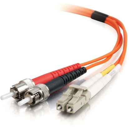 C2G-10m LC-ST 50/125 OM2 Duplex Multimode PVC Fiber Optic Cable - Orange1