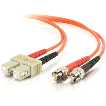 C2G-2m SC-ST 50/125 OM2 Duplex Multimode PVC Fiber Optic Cable - Orange1