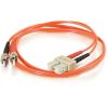 C2G-2m SC-ST 50/125 OM2 Duplex Multimode PVC Fiber Optic Cable - Orange3