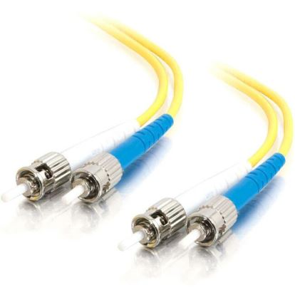 C2G-4m ST-ST 9/125 OS1 Duplex Singlemode PVC Fiber Optic Cable - Yellow1