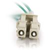 C2G-3m LC-LC 62.5/125 OM1 Duplex Multimode Fiber Optic Cable (Plenum-Rated) - Green2