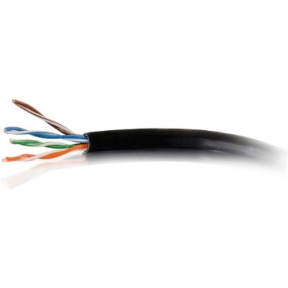 C2G 500ft Cat6 Bulk Ethernet Network Cable Solid UTP Riser CMR Black TAA1