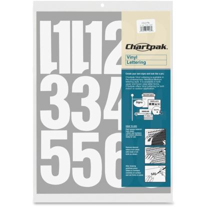 Chartpak Permanent Adhesive Vinyl Numbers1