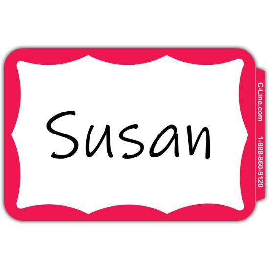 C-Line Self-Adhesive Name Tags1