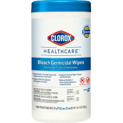 Clorox Healthcare Bleach Germicidal Wipes1