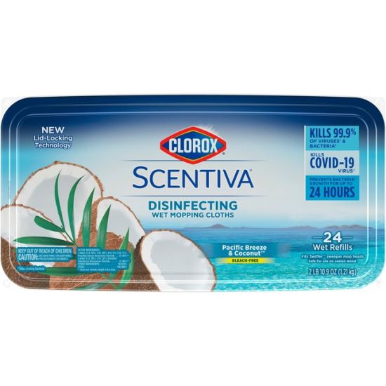 Clorox Scentiva Disinfecting Wet Mopping Cloth Refills1