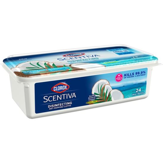 Clorox Scentiva Disinfecting Wet Mopping Cloth Refills1