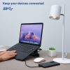 DAC Non-Skid Laptop Stand With 4-Port USB 3.0 Hub4