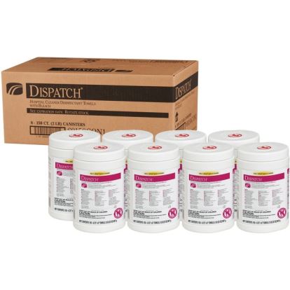 Dispatch Hospital Cleaner Disinfectant Towels with Bleach1